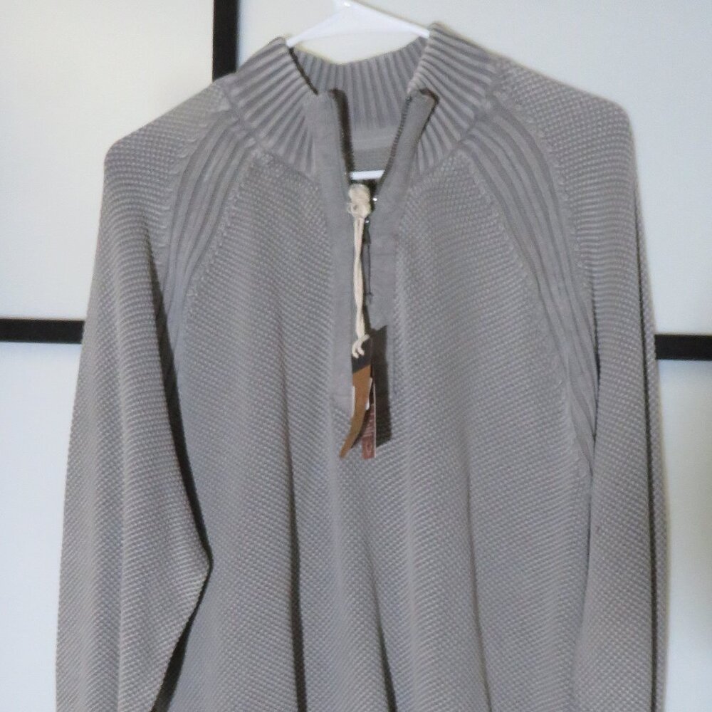 Salute Gray Zip neck sweater